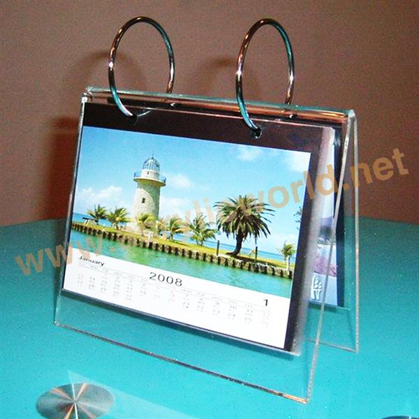 Guangzhou acrylic calendar stand desk calendar display